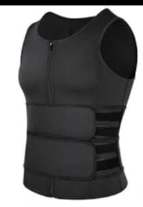 Seamless Men Body Shaper Vest Double Belt Fat burner