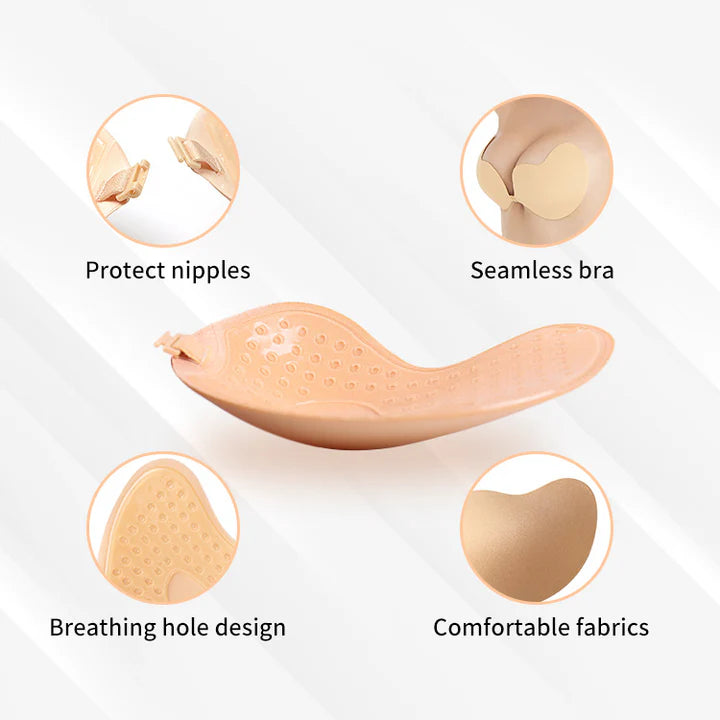 Strapless Push-Up Silicone Bra - Invisible Support