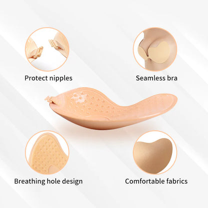 Strapless Push-Up Silicone Bra - Invisible Support